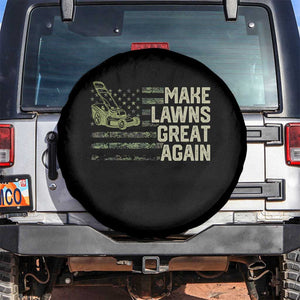 Funny Lawn Mower Dad Gardener Spare Tire Cover Make Lawns Great Again Fathers Day American Flag TS10 No hole Black Print Your Wear