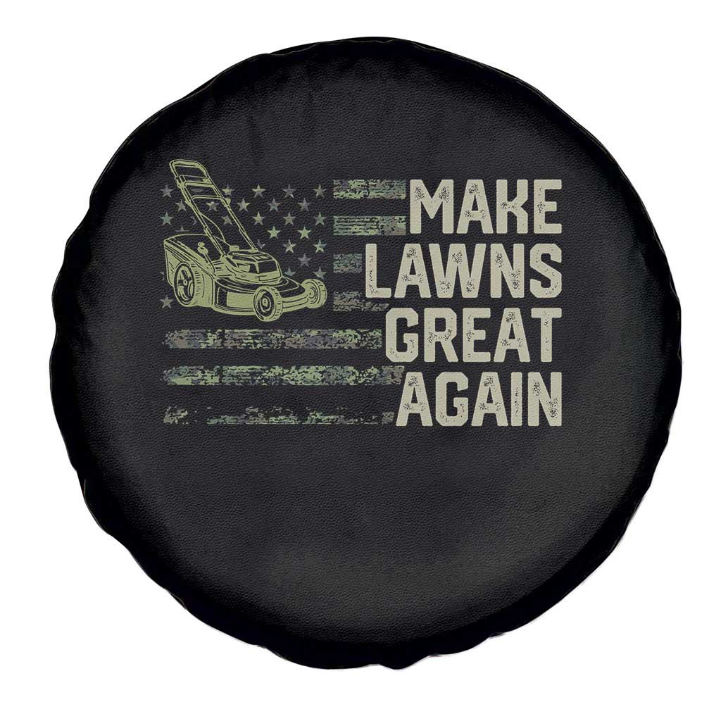 Funny Lawn Mower Dad Gardener Spare Tire Cover Make Lawns Great Again Fathers Day American Flag TS10 Print Your Wear