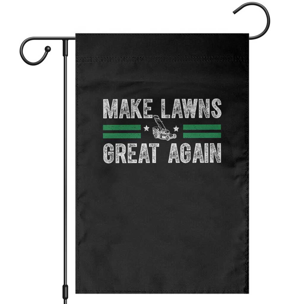 Funny Lawn Mower Dad Gardener Garden Flag Make Lawns Great Again Fathers Day TS10 Black Print Your Wear