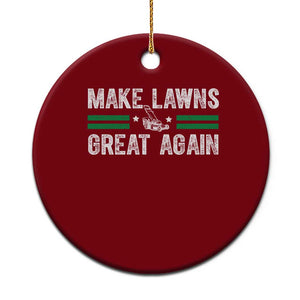 Funny Lawn Mower Dad Gardener Ceramic Ornament Make Lawns Great Again Fathers Day TS10 1pc Red Print Your Wear