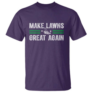 Funny Lawn Mower Dad Gardener T Shirt Make Lawns Great Again Fathers Day TS10 Purple Print Your Wear
