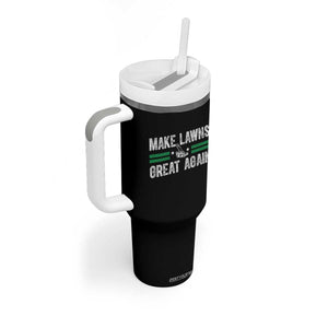 Funny Lawn Mower Dad Gardener Tumbler With Handle Make Lawns Great Again Fathers Day TS10 Print Your Wear
