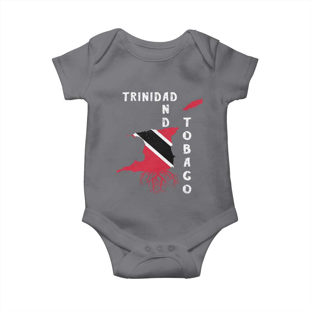 Trinidad and Tobago Flag Baby Onesie Trini Trinidadian Proud TS10 Charcoal Print Your Wear