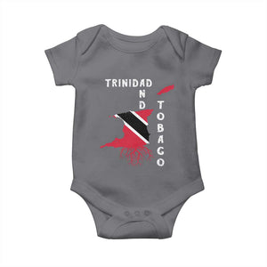 Trinidad and Tobago Flag Baby Onesie Trini Trinidadian Proud TS10 Charcoal Print Your Wear