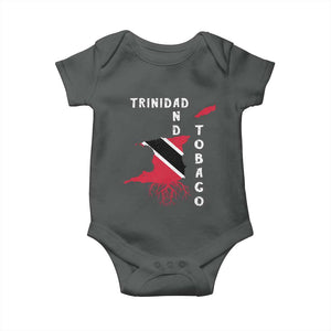 Trinidad and Tobago Flag Baby Onesie Trini Trinidadian Proud TS10 Dark Heather Print Your Wear