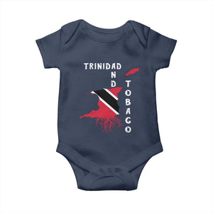 Trinidad and Tobago Flag Baby Onesie Trini Trinidadian Proud TS10 Navy Print Your Wear