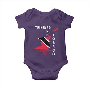 Trinidad and Tobago Flag Baby Onesie Trini Trinidadian Proud TS10 Purple Print Your Wear