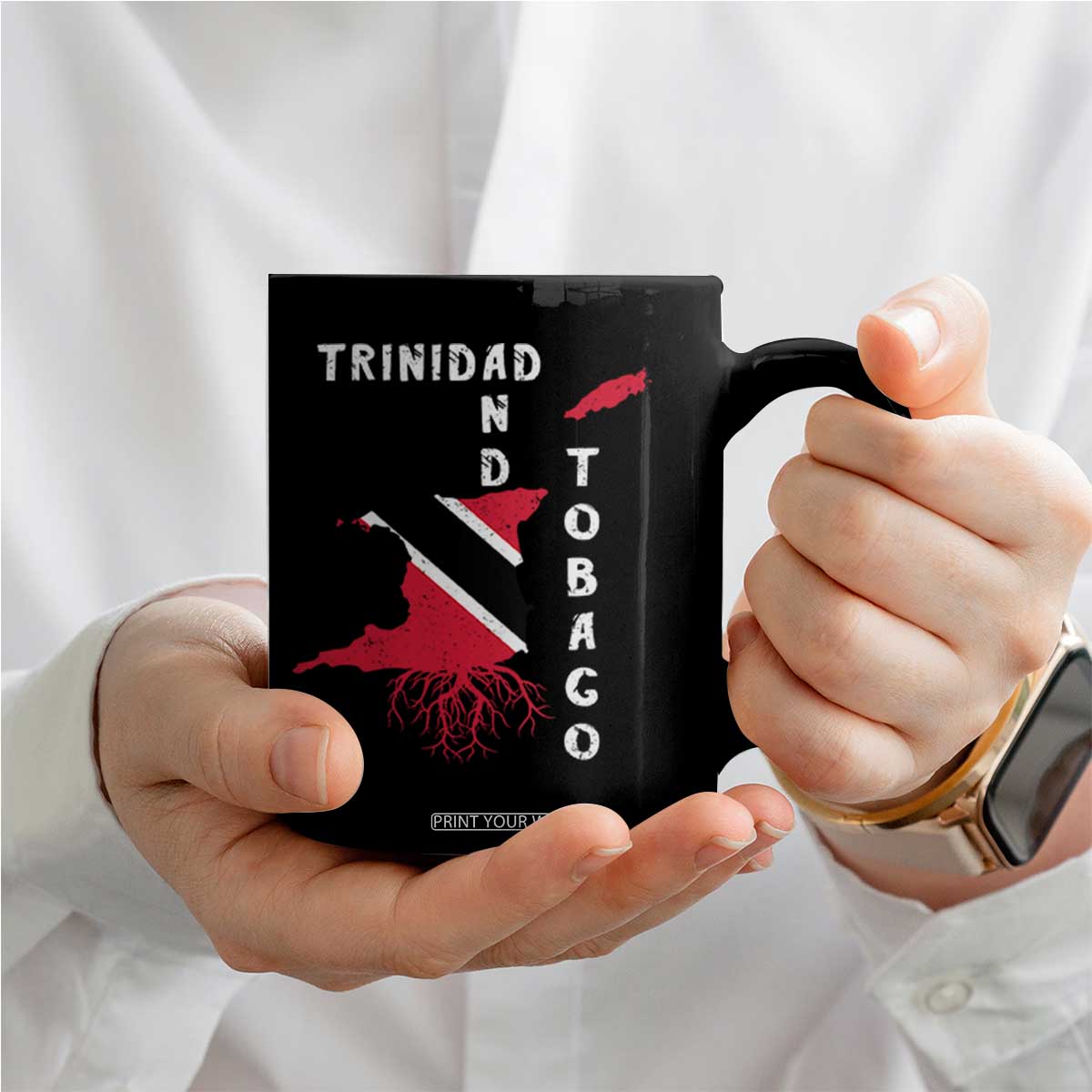 Trinidad and Tobago Flag Coffee Mug Trini Trinidadian Proud TS10 Print Your Wear