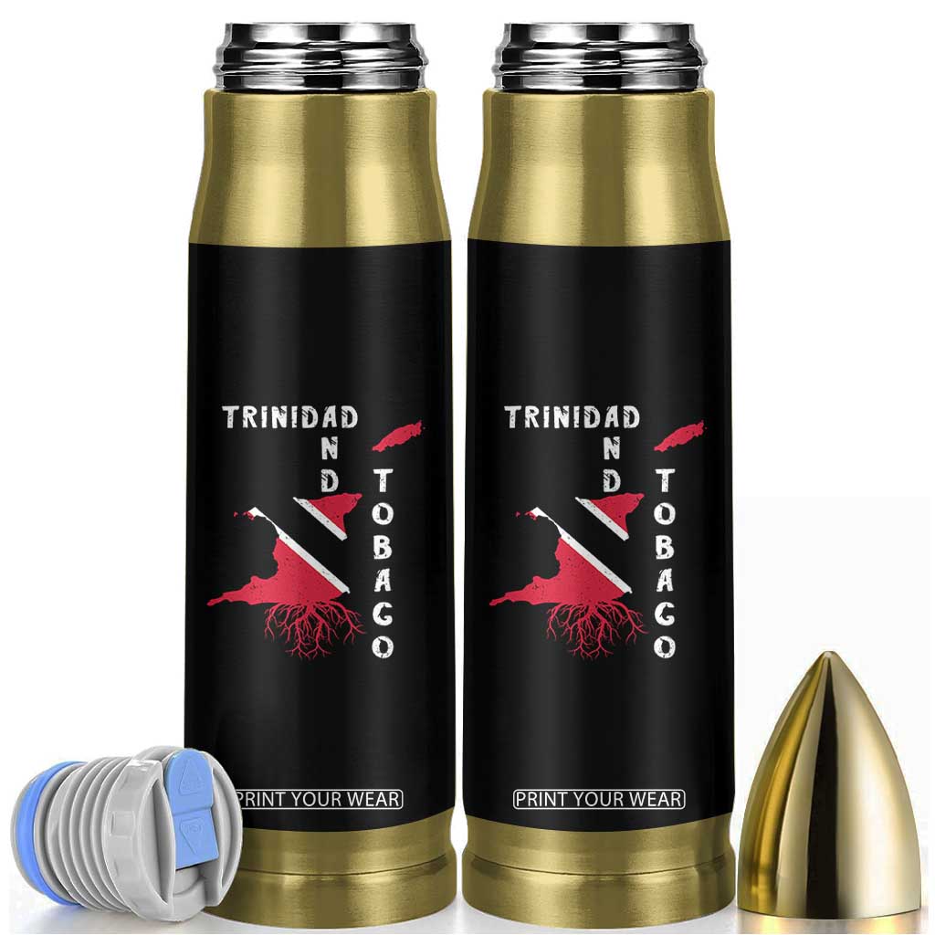 Trinidad and Tobago Flag Bullet Tumbler Trini Trinidadian Proud TS10 Black Print Your Wear