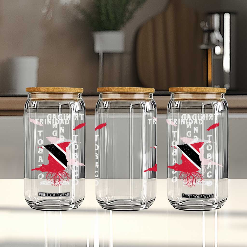 Trinidad and Tobago Flag Glass Can Trini Trinidadian Proud TS10 Print Your Wear