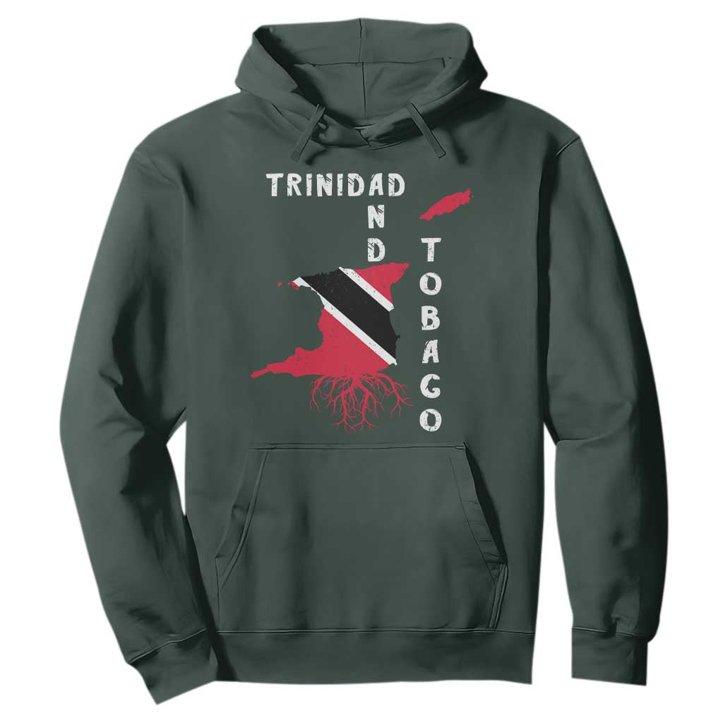 Trinidad and Tobago Flag Hoodie Trini Trinidadian Proud TS10 Dark Forest Green Print Your Wear
