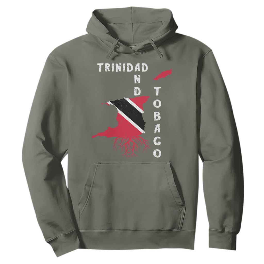 Trinidad and Tobago Flag Hoodie Trini Trinidadian Proud TS10 Military Green Print Your Wear