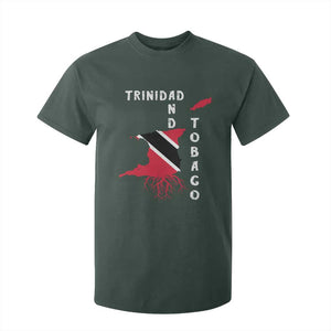 Trinidad and Tobago Flag T Shirt For Kid Trini Trinidadian Proud TS10 Dark Forest Green Print Your Wear