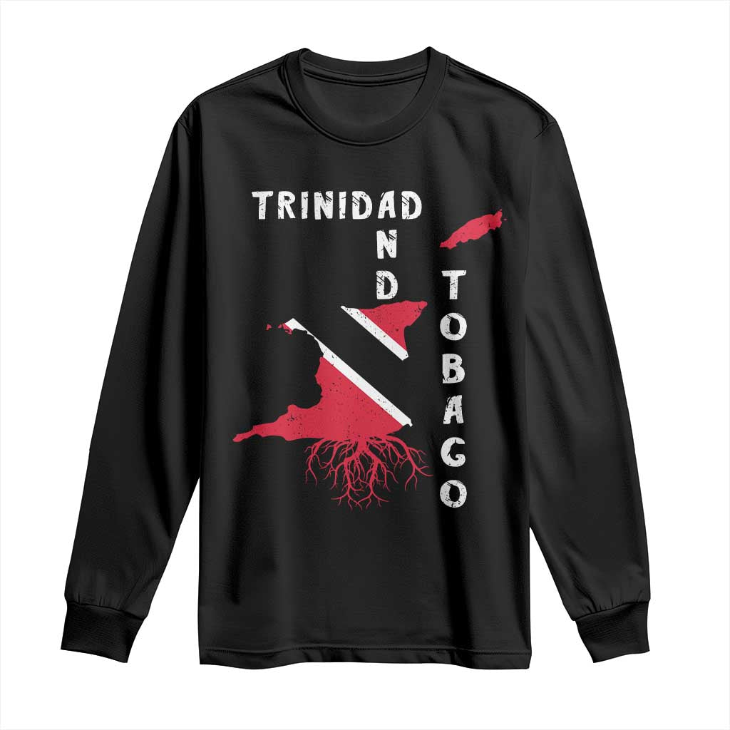 Trinidad and Tobago Flag Long Sleeve Shirt Trini Trinidadian Proud TS10 Black Print Your Wear