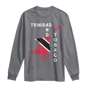 Trinidad and Tobago Flag Long Sleeve Shirt Trini Trinidadian Proud TS10 Charcoal Print Your Wear