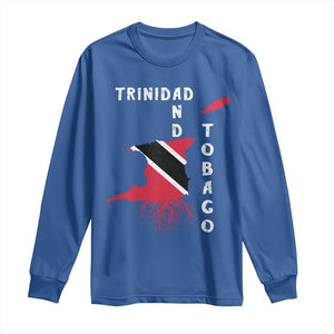 Trinidad and Tobago Flag Long Sleeve Shirt Trini Trinidadian Proud TS10 Royal Blue Print Your Wear