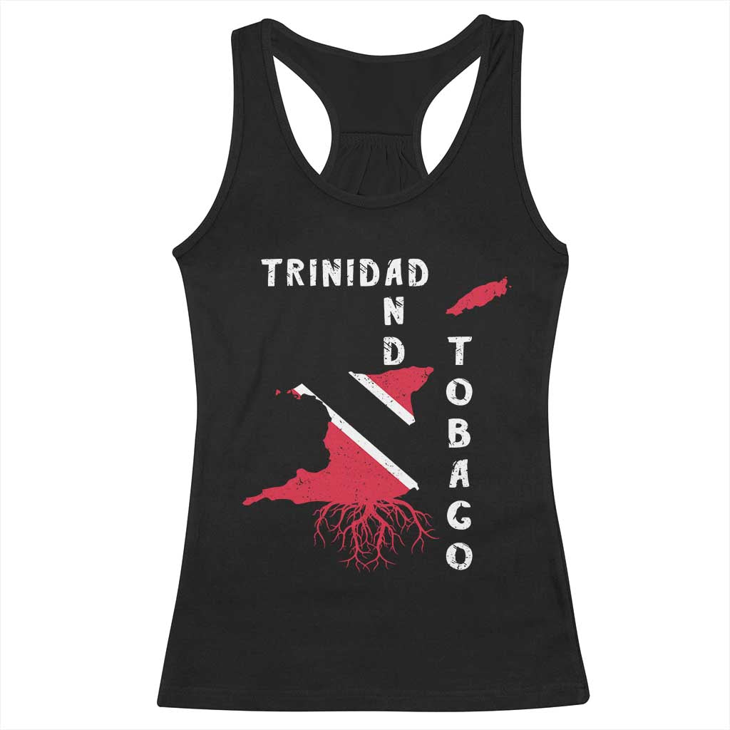 Trinidad and Tobago Flag Racerback Tank Top Trini Trinidadian Proud TS10 Black Print Your Wear