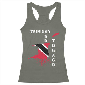 Trinidad and Tobago Flag Racerback Tank Top Trini Trinidadian Proud TS10 Military Green Print Your Wear
