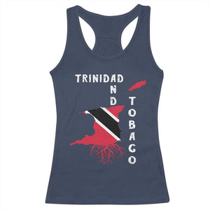 Trinidad and Tobago Flag Racerback Tank Top Trini Trinidadian Proud TS10 Navy Print Your Wear