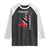 Trinidad and Tobago Flag Raglan Shirt Trini Trinidadian Proud TS10 Black White Print Your Wear