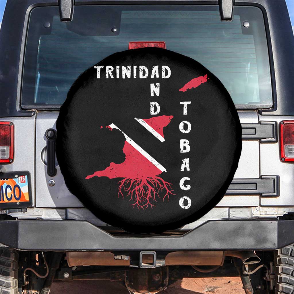 Trinidad and Tobago Flag Spare Tire Cover Trini Trinidadian Proud TS10 No hole Black Print Your Wear