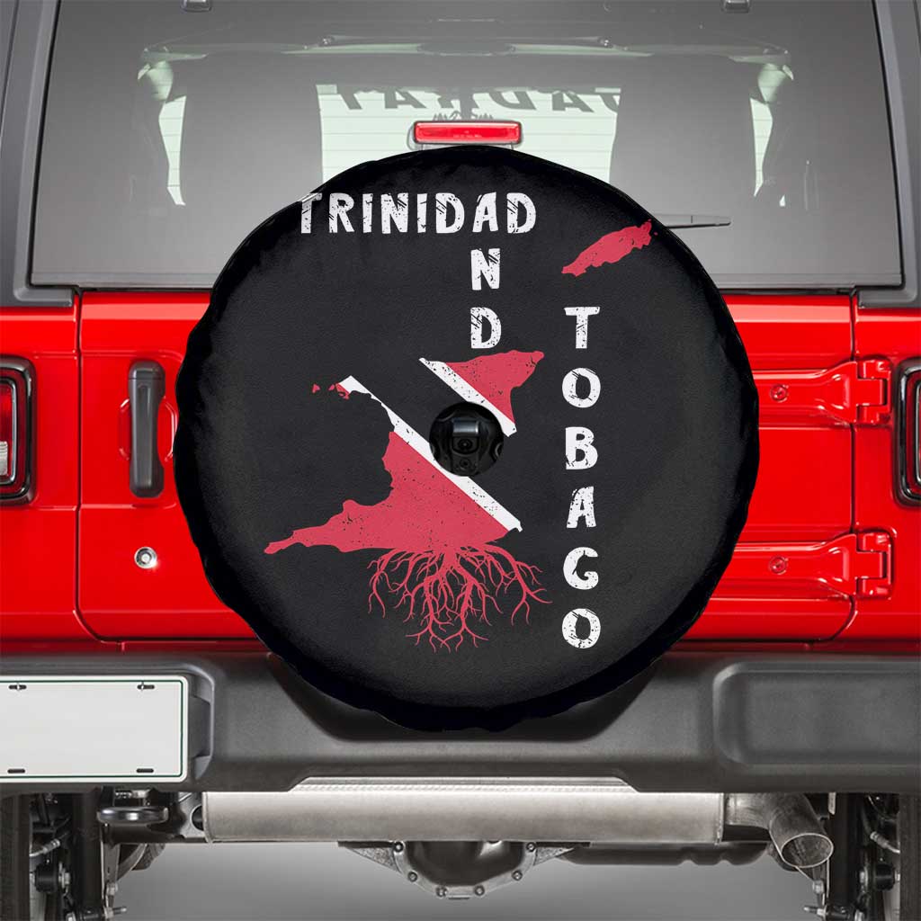 Trinidad and Tobago Flag Spare Tire Cover Trini Trinidadian Proud TS10 Black Print Your Wear