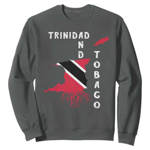 Trinidad and Tobago Flag Sweatshirt Trini Trinidadian Proud TS10 Dark Heather Print Your Wear