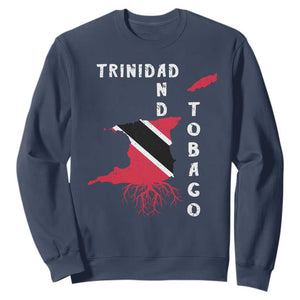 Trinidad and Tobago Flag Sweatshirt Trini Trinidadian Proud TS10 Navy Print Your Wear