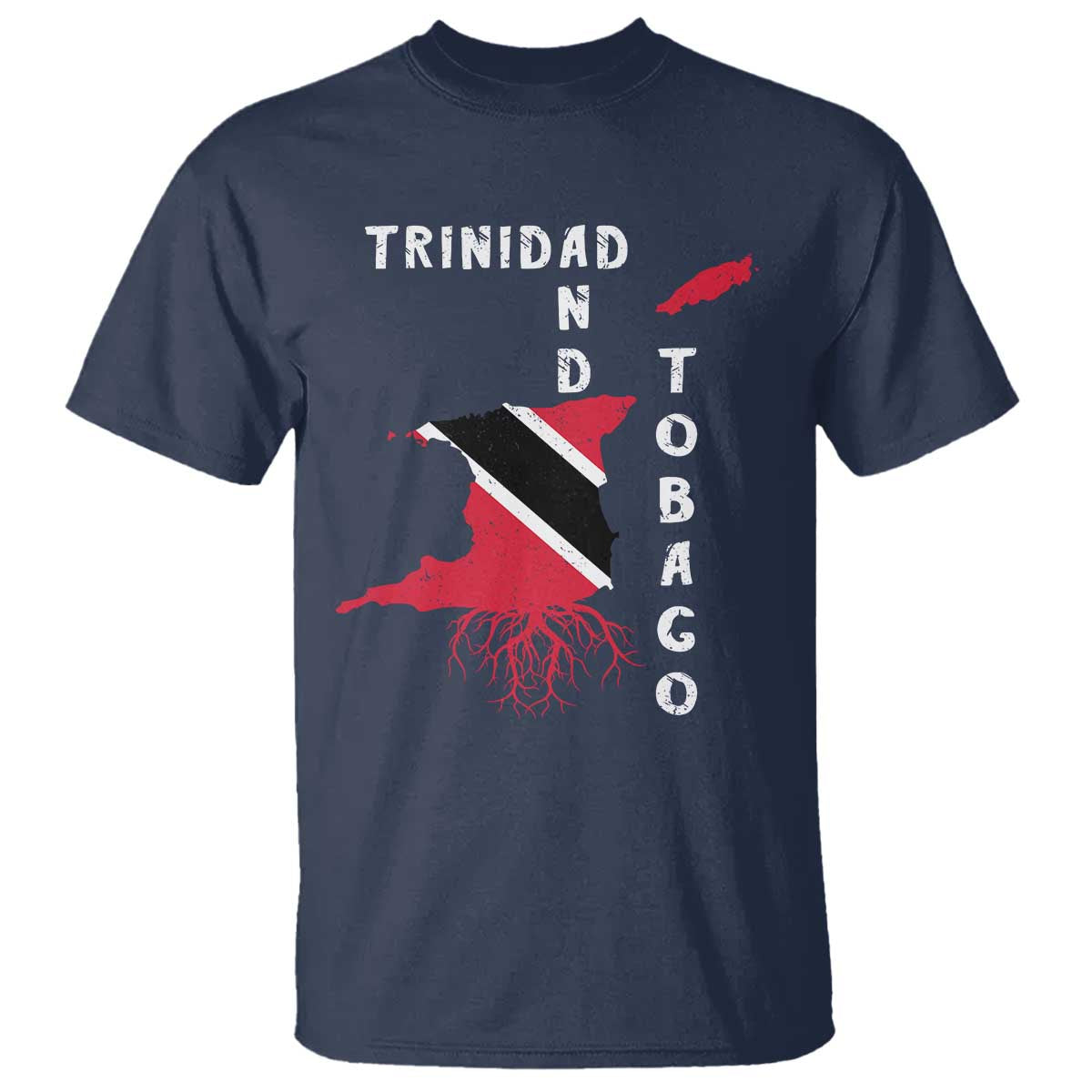 Trinidad and Tobago Flag T Shirt Trini Trinidadian Proud TS10 Navy Print Your Wear