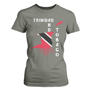 Trinidad and Tobago Flag T Shirt For Women Trini Trinidadian Proud TS10 Military Green Print Your Wear