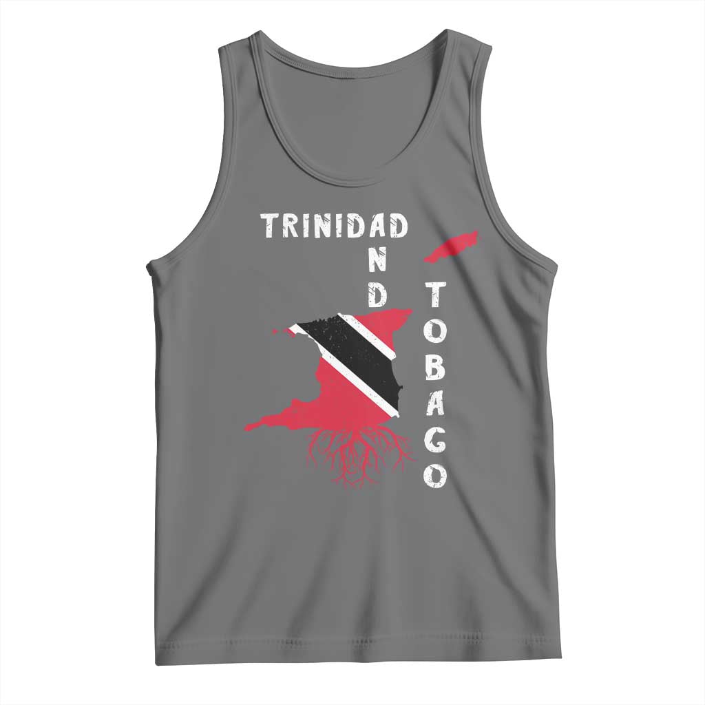 Trinidad and Tobago Flag Tank Top Trini Trinidadian Proud TS10 Black Heather Print Your Wear