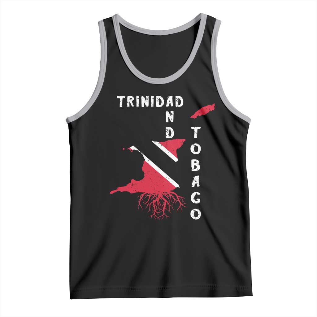 Trinidad and Tobago Flag Tank Top Trini Trinidadian Proud TS10 Black Athletic Heather Print Your Wear