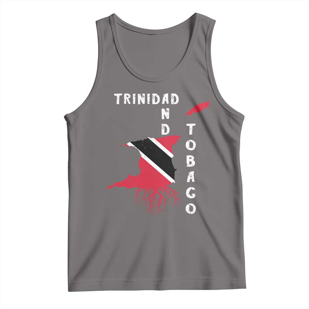 Trinidad and Tobago Flag Tank Top Trini Trinidadian Proud TS10 Deep Heather Print Your Wear