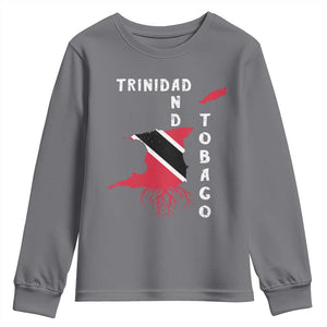 Trinidad and Tobago Flag Youth Sweatshirt Trini Trinidadian Proud TS10 Charcoal Print Your Wear