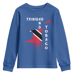 Trinidad and Tobago Flag Youth Sweatshirt Trini Trinidadian Proud TS10 Royal Blue Print Your Wear