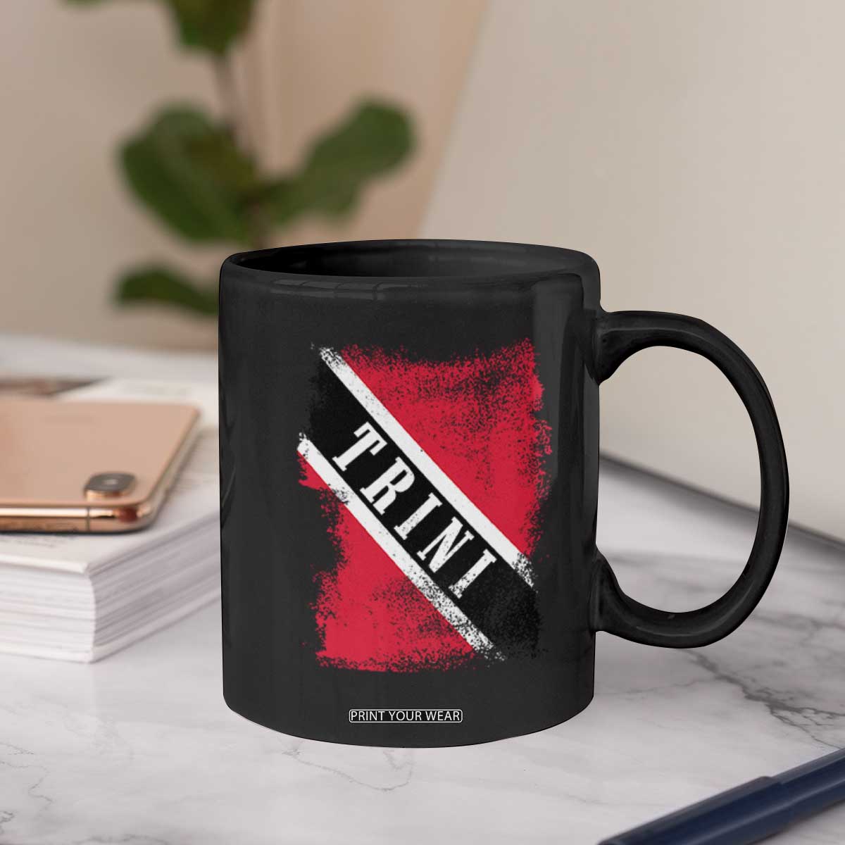 Trinidad and Tobago Flag Coffee Mug Caribbean Souvenir TS10 Print Your Wear