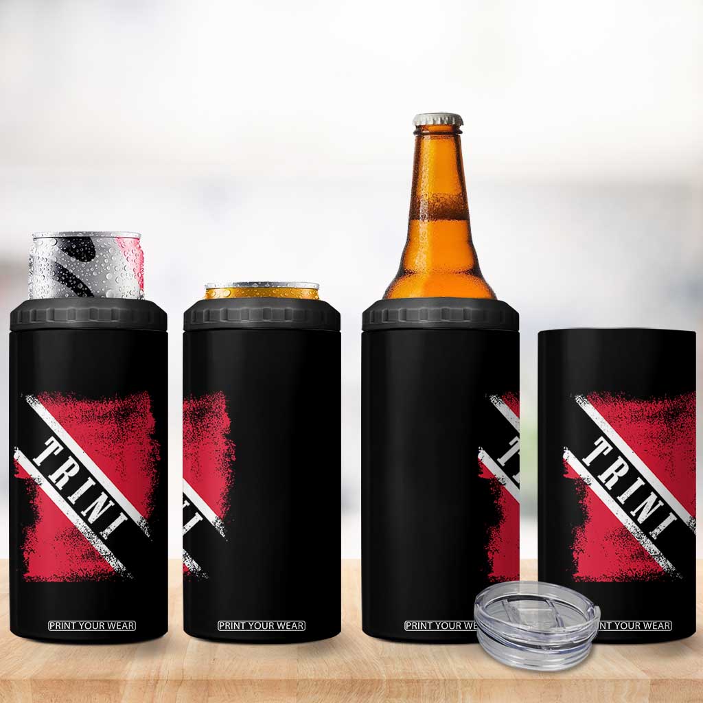 Trinidad and Tobago Flag 4 in 1 Can Cooler Tumbler Caribbean Souvenir TS10 Print Your Wear