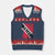 Trinidad and Tobago Flag V-Neck Knit Sweater Vest Caribbean Souvenir TS10 Navy Red Print Your Wear