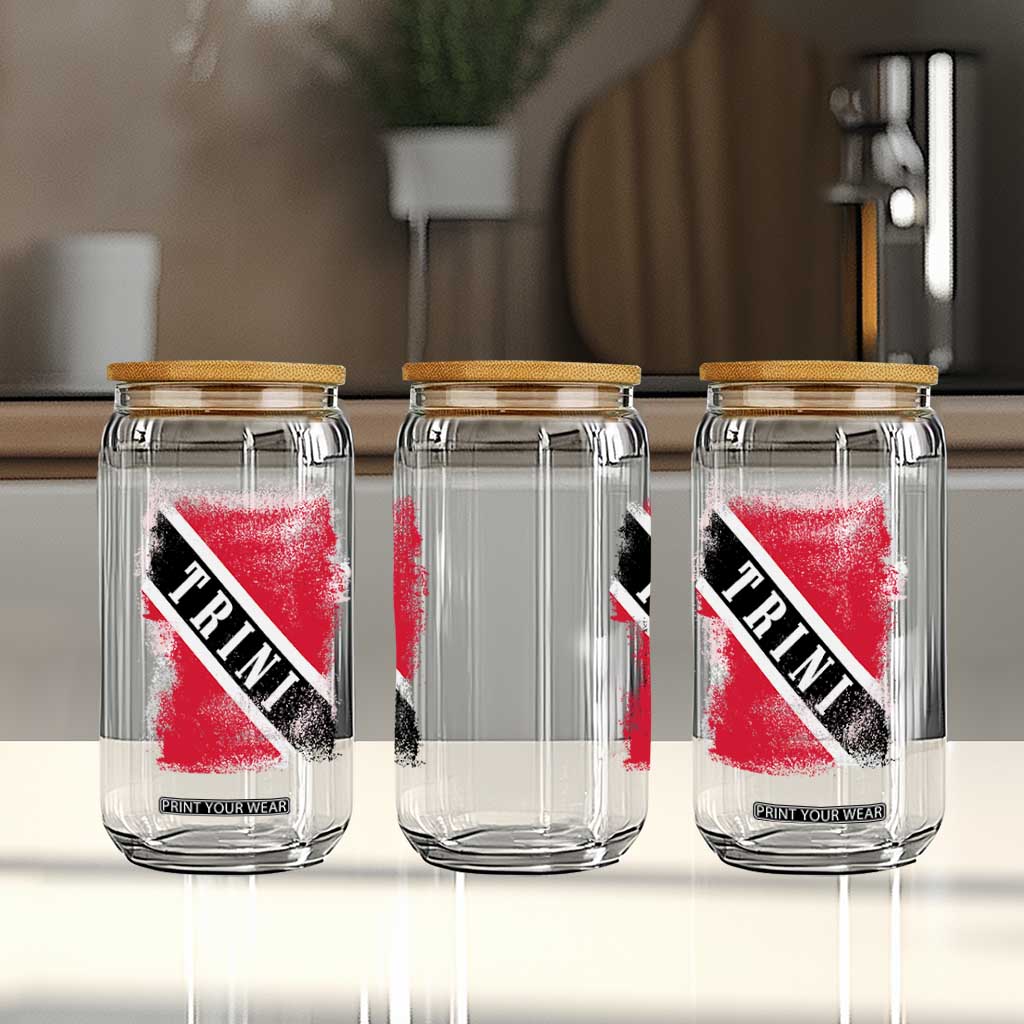 Trinidad and Tobago Flag Glass Can Caribbean Souvenir TS10 Print Your Wear