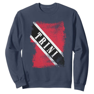 Trinidad and Tobago Flag Sweatshirt Caribbean Souvenir TS10 Navy Print Your Wear