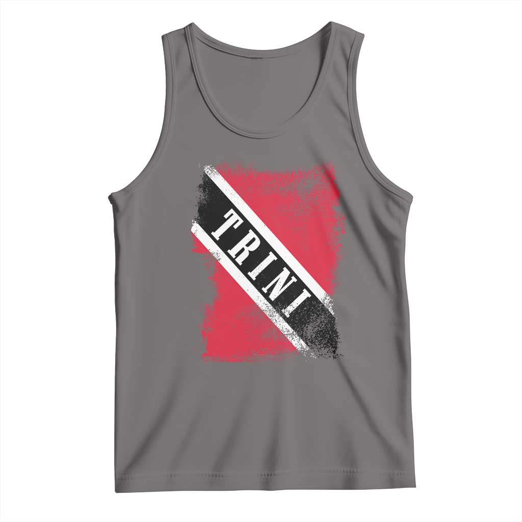 Trinidad and Tobago Flag Tank Top Caribbean Souvenir TS10 Deep Heather Print Your Wear