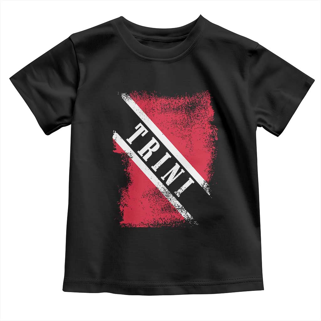 Trinidad and Tobago Flag Toddler T Shirt Caribbean Souvenir TS10 Black Print Your Wear