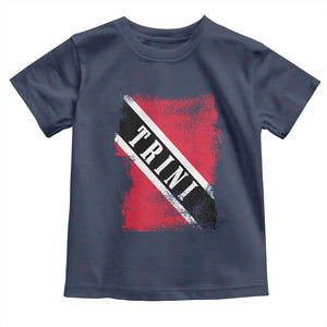 Trinidad and Tobago Flag Toddler T Shirt Caribbean Souvenir TS10 Navy Print Your Wear