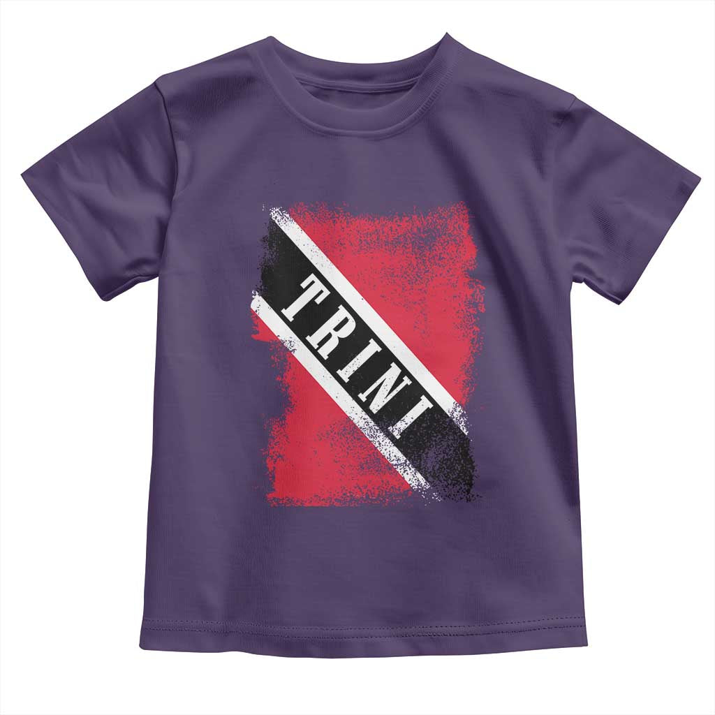 Trinidad and Tobago Flag Toddler T Shirt Caribbean Souvenir TS10 Purple Print Your Wear