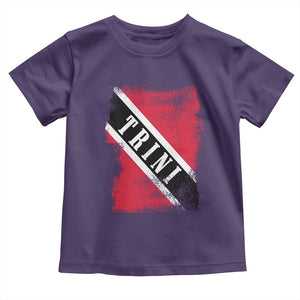 Trinidad and Tobago Flag Toddler T Shirt Caribbean Souvenir TS10 Purple Print Your Wear