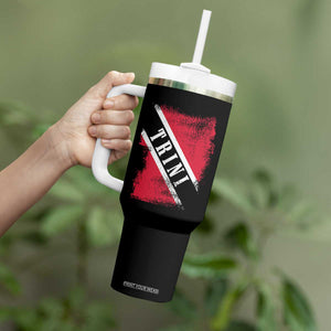 Trinidad and Tobago Flag Tumbler With Handle Caribbean Souvenir TS10 Print Your Wear