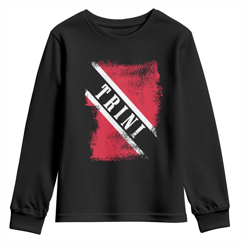 Trinidad and Tobago Flag Youth Sweatshirt Caribbean Souvenir TS10 Black Print Your Wear