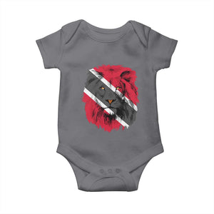 Trinidad and Tobago Flag Lion Baby Onesie Caribbean Souvenir TS10 Charcoal Print Your Wear