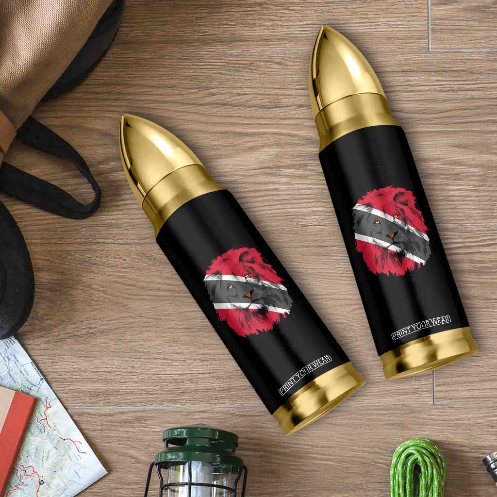Trinidad and Tobago Flag Lion Bullet Tumbler Caribbean Souvenir TS10 Print Your Wear