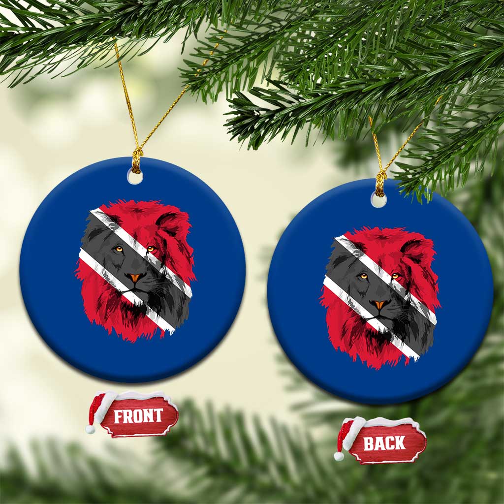 Trinidad and Tobago Flag Lion Ceramic Ornament Caribbean Souvenir TS10 1pc Blue Print Your Wear